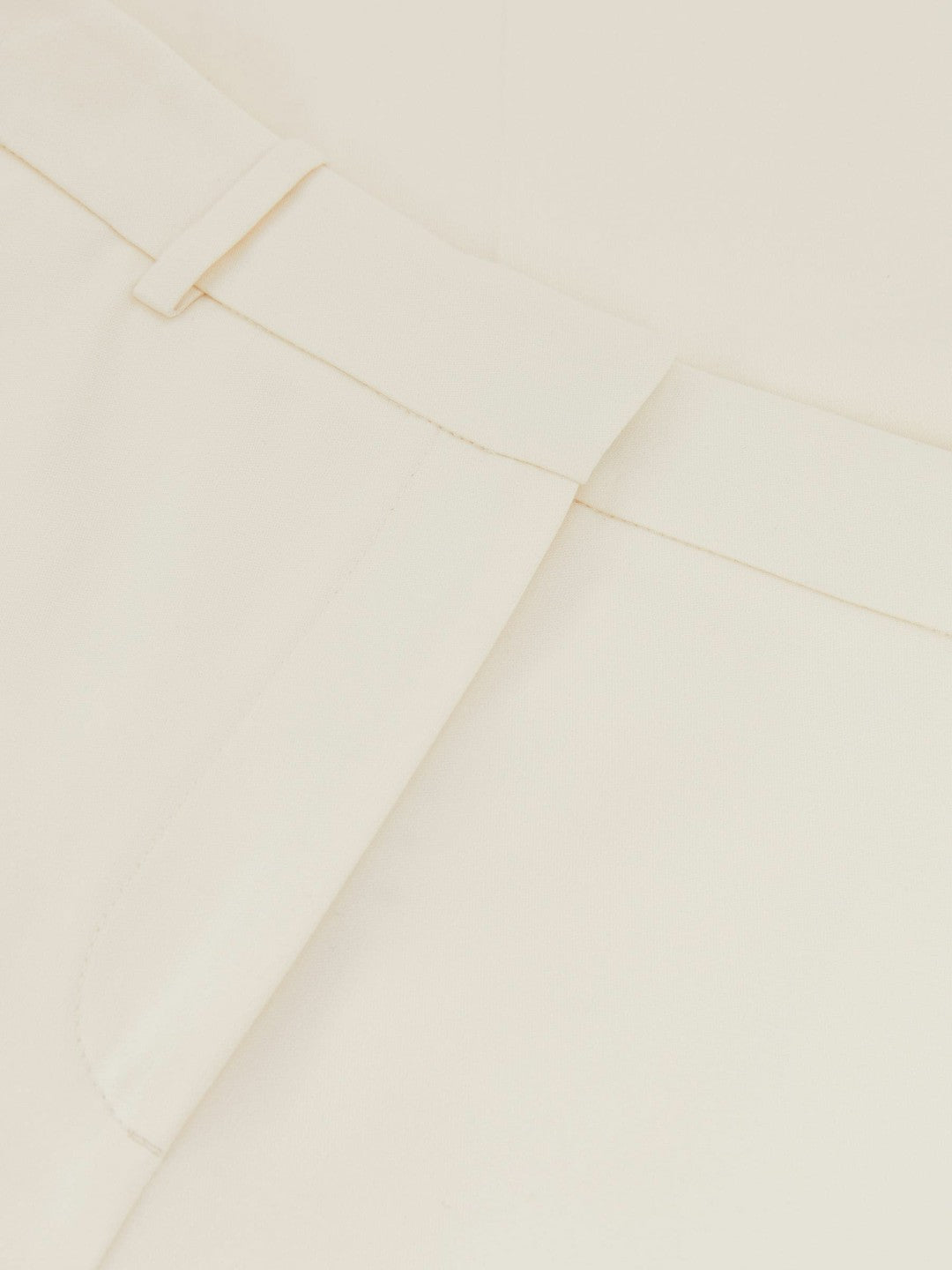 Petite Wide Leg Tailored Trousers in Cream Women | Reiss