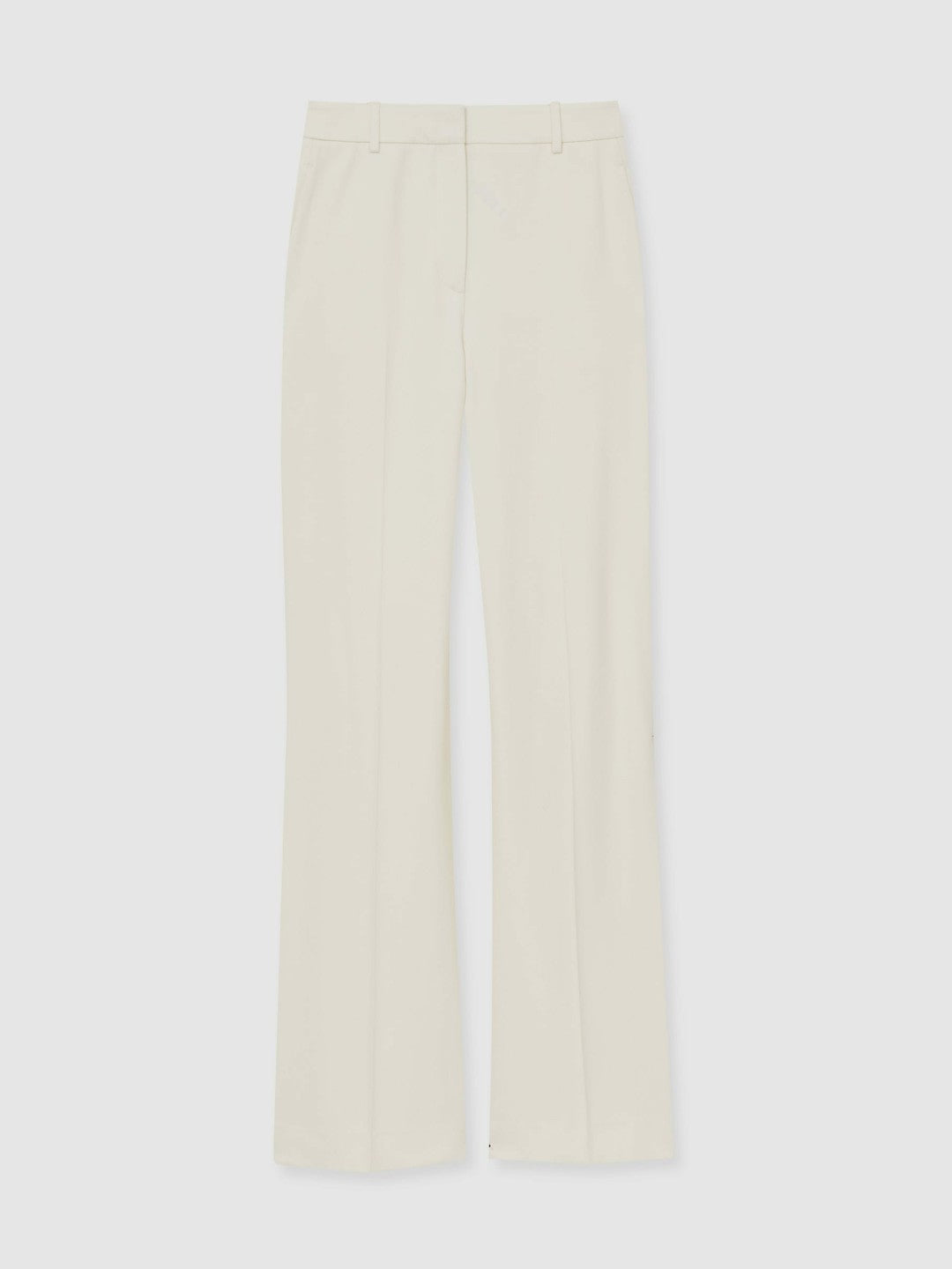 Wide Leg Tailored Trousers in Cream Women | Reiss