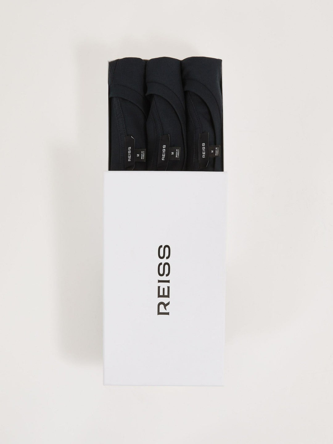 Cotton-Jersey Crew-Neck T-shirts 3 Pack in Navy Men | Reiss