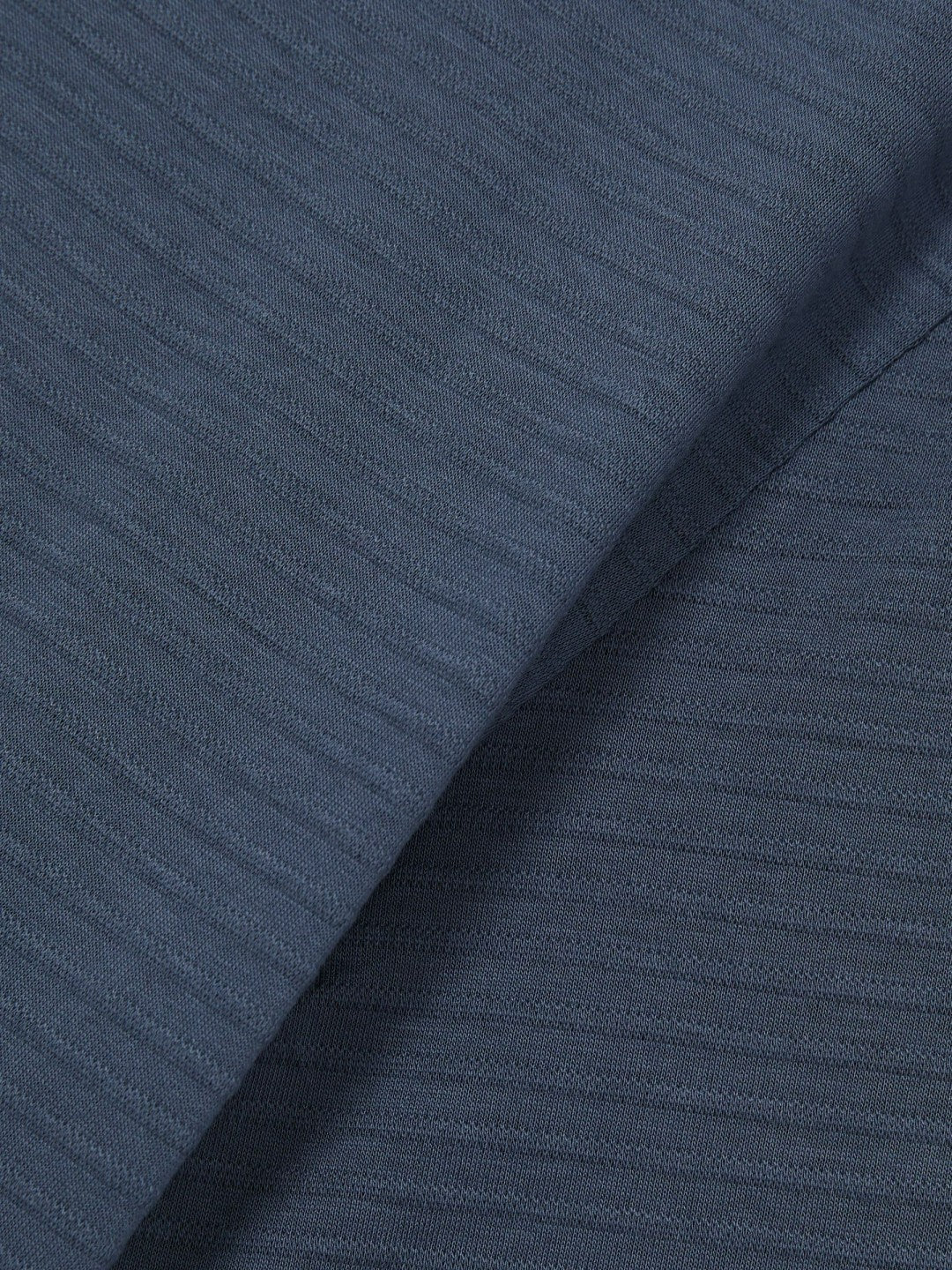 Mercerised-Cotton Ribbed T-Shirt in Airforce Blue Men | Reiss