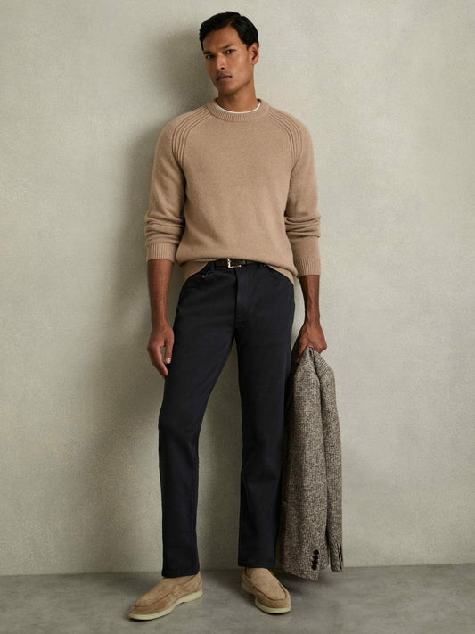 Cotton-Stretch Slim-Fit Jeans in Navy Men | Reiss