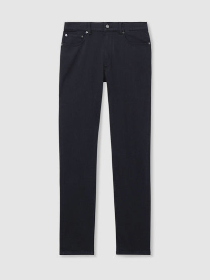Cotton-Stretch Slim-Fit Jeans in Navy Men | Reiss