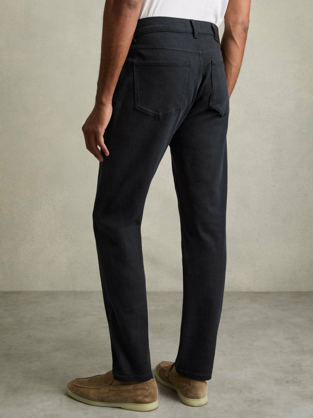 Cotton-Stretch Slim-Fit Jeans in Navy Men | Reiss