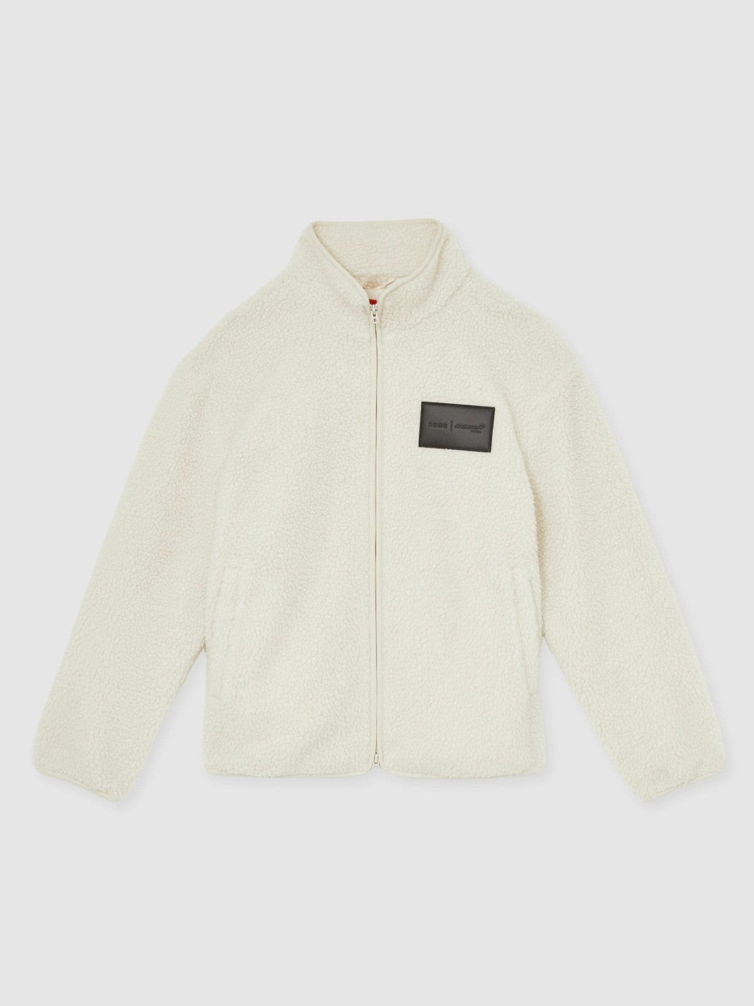 McLaren F1 Team Embroidered Fleece Jacket Unisex Fit in Off White Men | Reiss