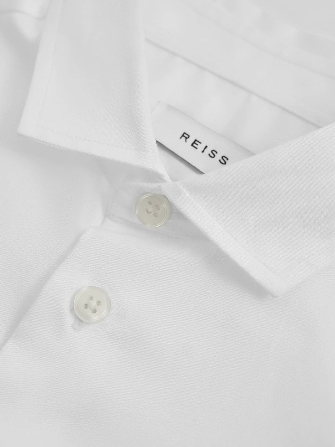 9-13 yrs Slim-Fit Cotton Shirt in White Children & Baby | Reiss