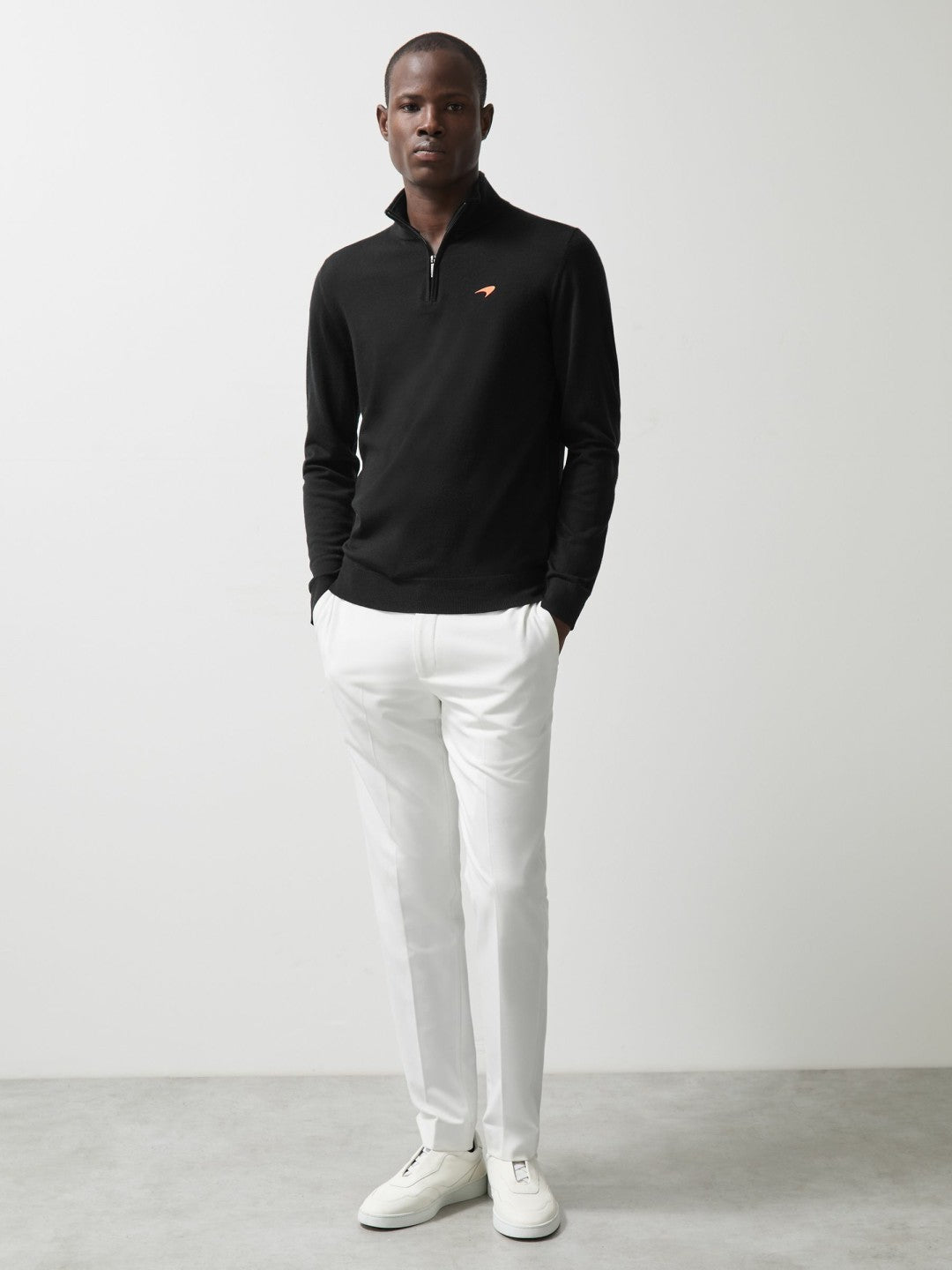 McLaren F1 Team Merino Half-Zip Jumper in Black Men | Reiss