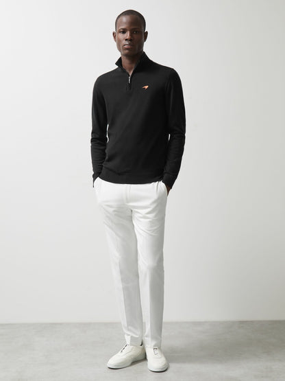 McLaren F1 Team Merino Half-Zip Jumper in Black Men | Reiss