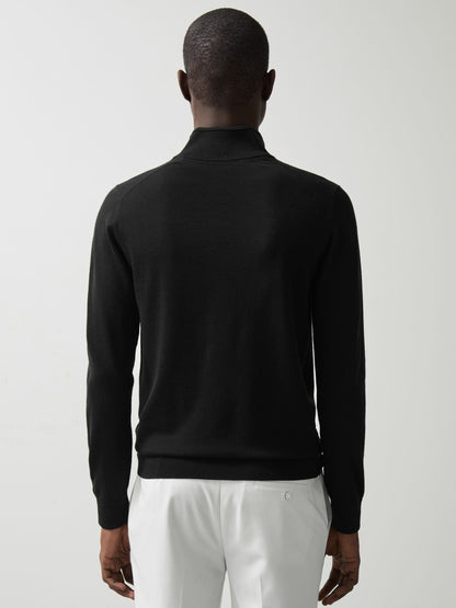 McLaren F1 Team Merino Half-Zip Jumper in Black Men | Reiss