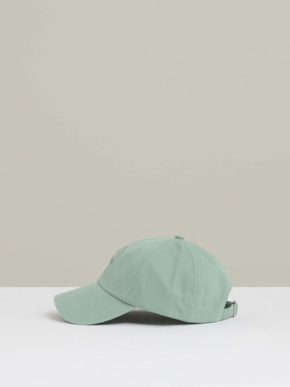 Cotton Logo-Embroidered Baseball Cap in Washed Green Men | Reiss