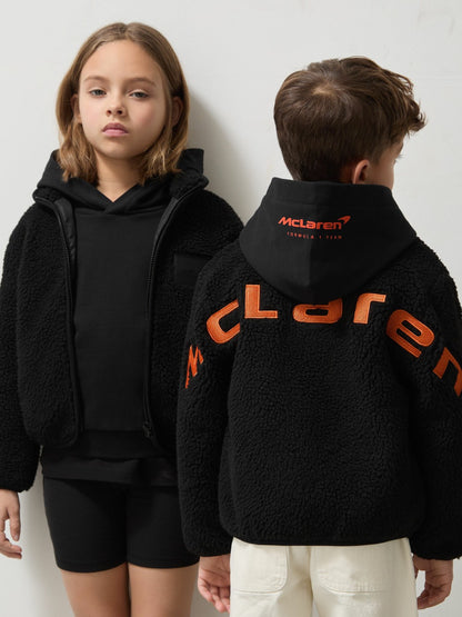13-14 yrs Unisex Fit McLaren F1 Team Embroidered Fleece Jacket in Black Children & Baby | Reiss