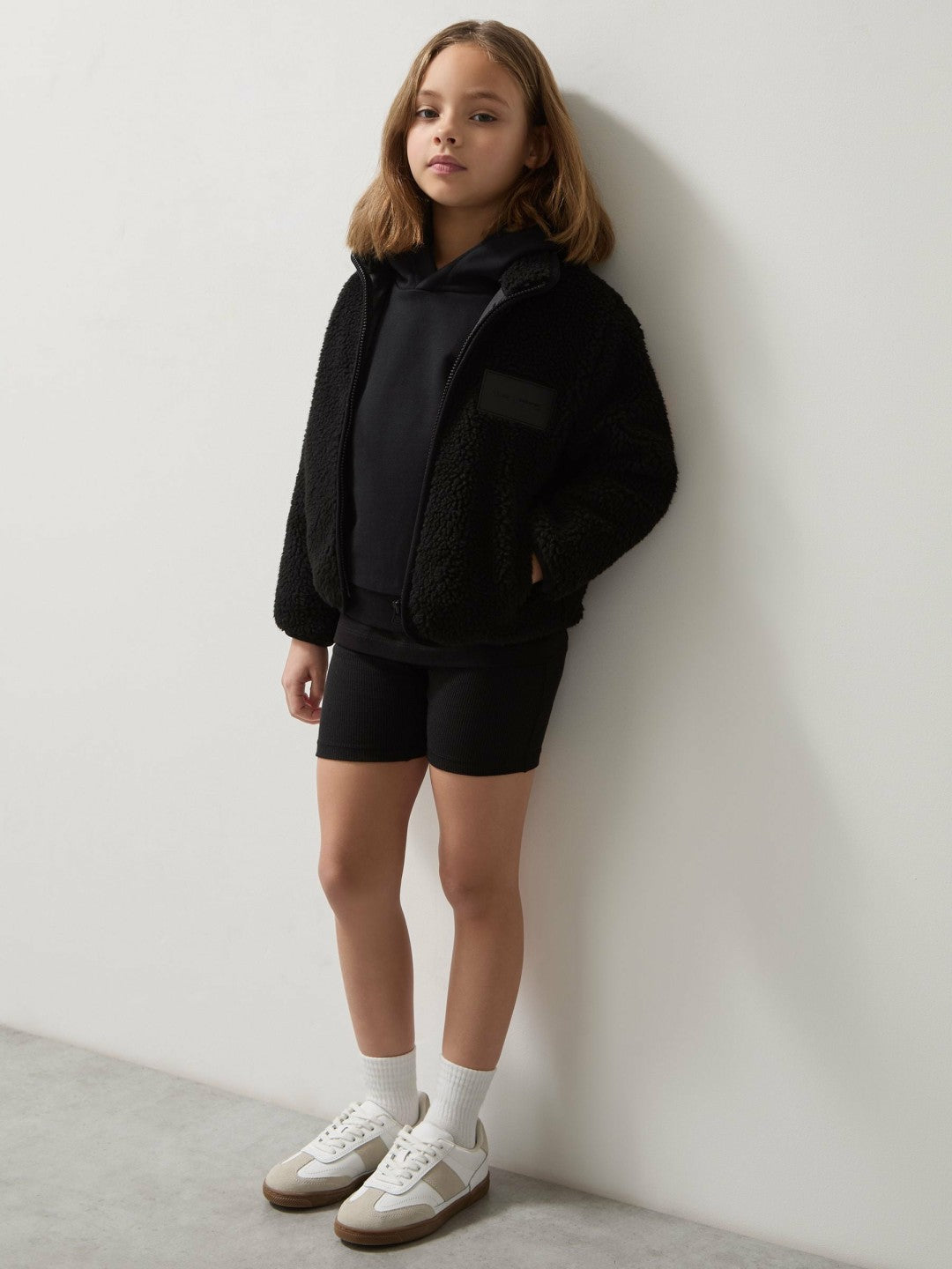 13-14 yrs Unisex Fit McLaren F1 Team Embroidered Fleece Jacket in Black Children & Baby | Reiss