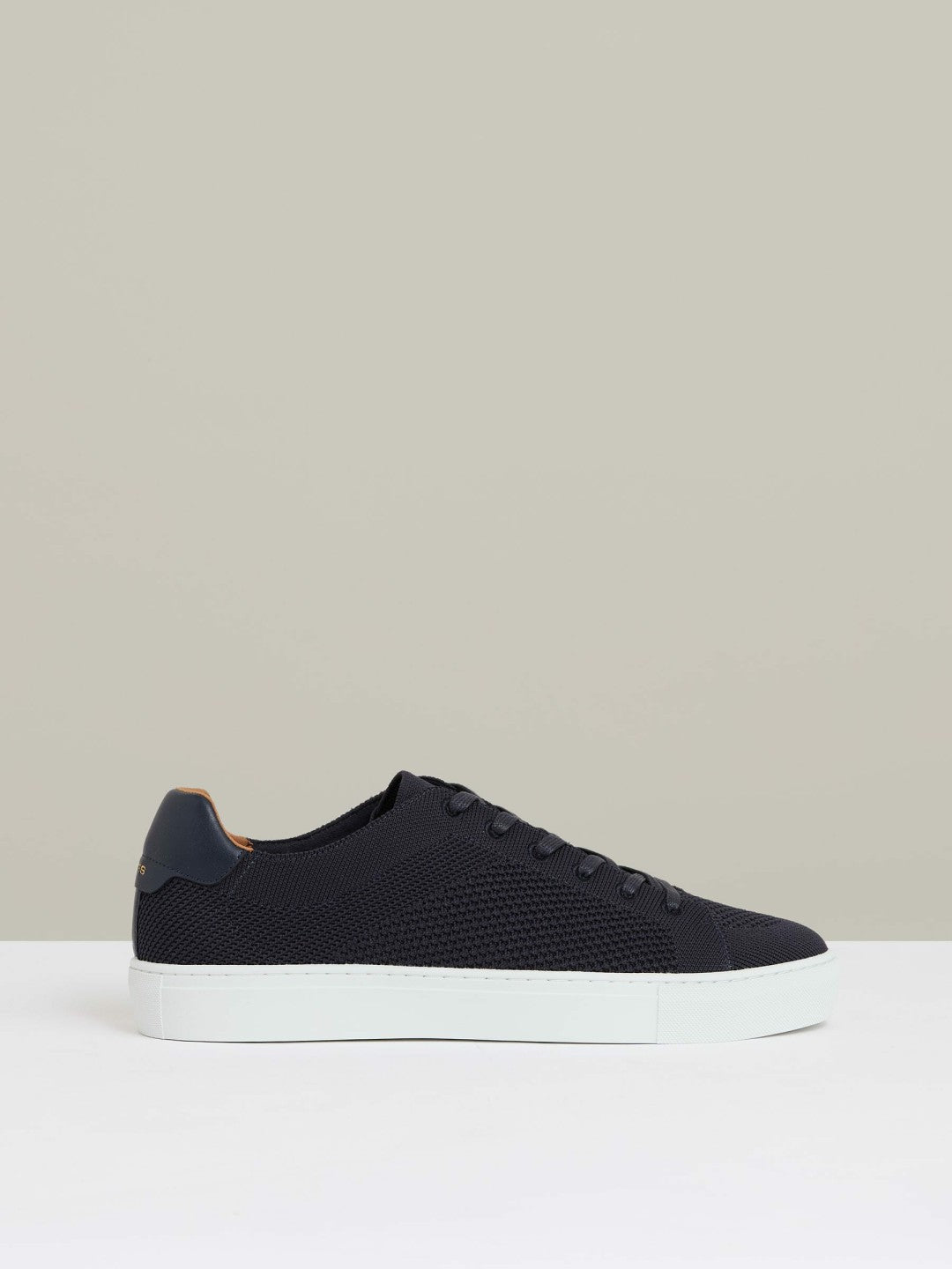 Knitted Low-Top Trainers in Navy Men | Reiss