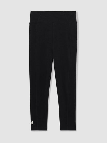 4-9 yrs Stretch Logo Print Leggings in Black Children & Baby | Reiss