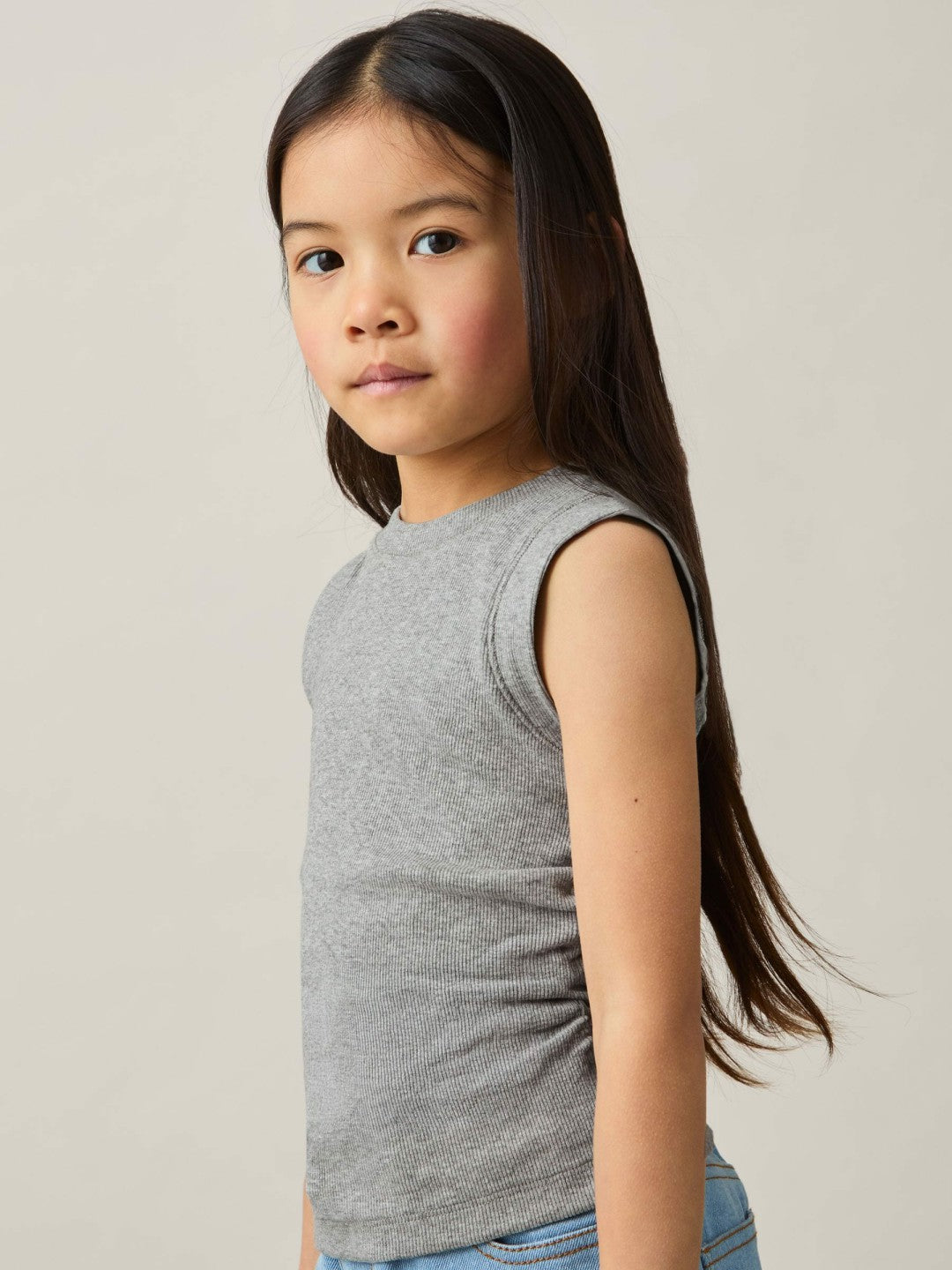 9-13 yrs Ruched Vest Top in Grey Children & Baby | Reiss