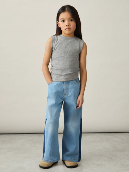 9-13 yrs Ruched Vest Top in Grey Children & Baby | Reiss