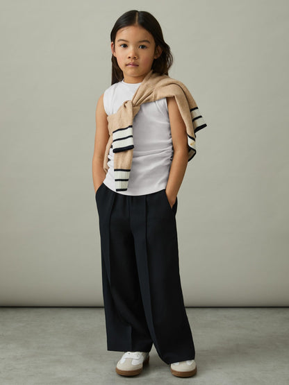 4-9 yrs Ruched Vest Top in White Children & Baby | Reiss
