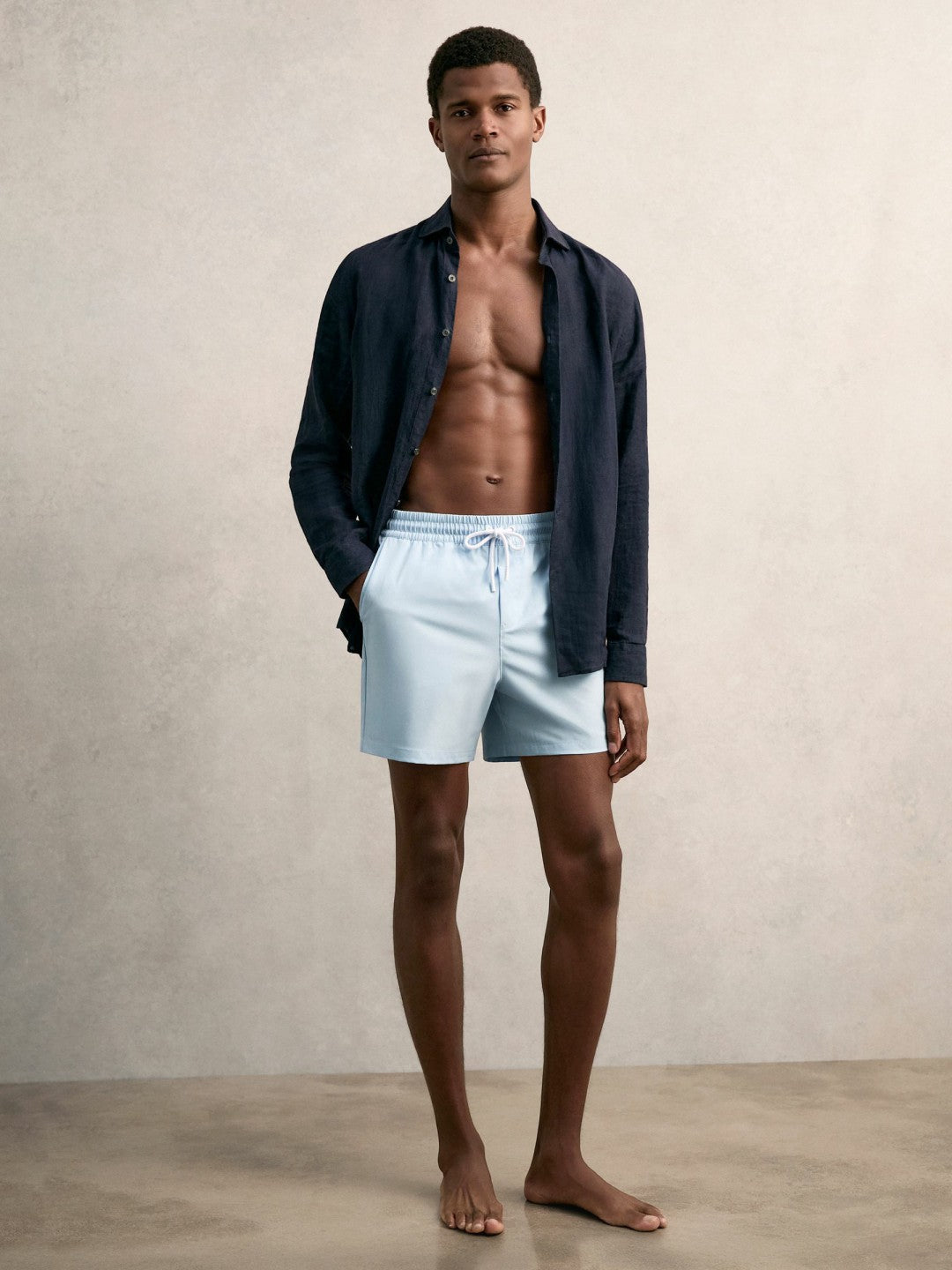 Drawstring Swim Shorts in Soft Blue Men | Reiss