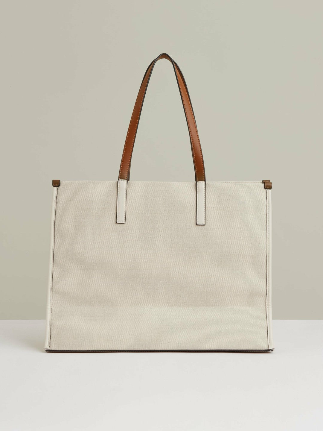 Canvas Logo Tote Bag in Natural Women | Reiss