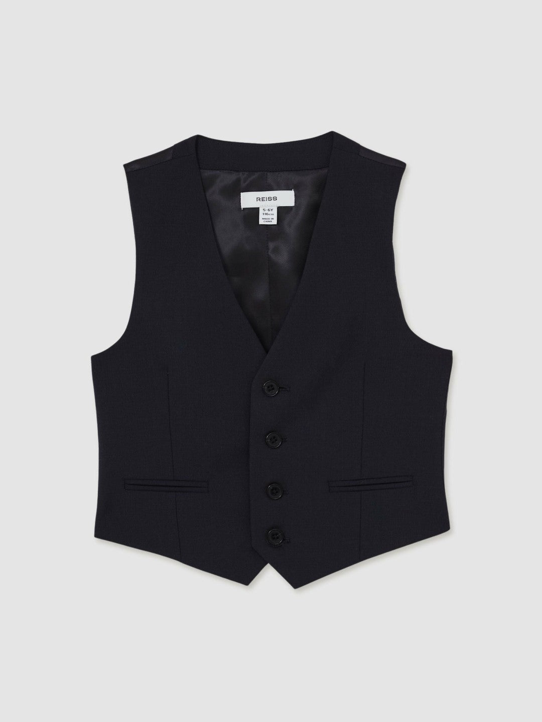 13-14 yrs Modern Fit Waistcoat in Navy Children & Baby | Reiss