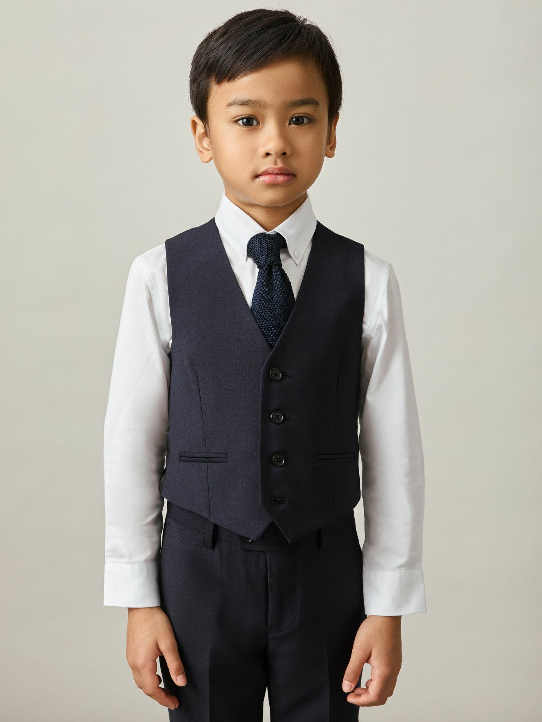 13-14 yrs Modern Fit Waistcoat in Navy Children & Baby | Reiss