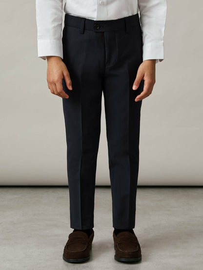 3-9 yrs Wool-Blend Suit Trousers in Navy Children & Baby | Reiss