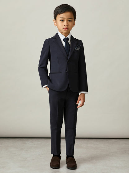 3-9 yrs Wool-Blend Suit Trousers in Navy Children & Baby | Reiss