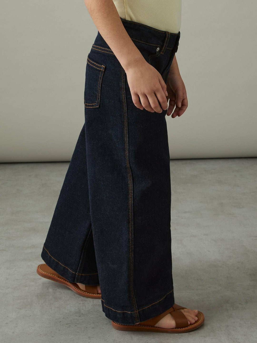 9-13 yrs Wide-Leg Jeans in Indigo Children & Baby | Reiss