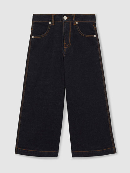 9-13 yrs Wide-Leg Jeans in Indigo Children & Baby | Reiss