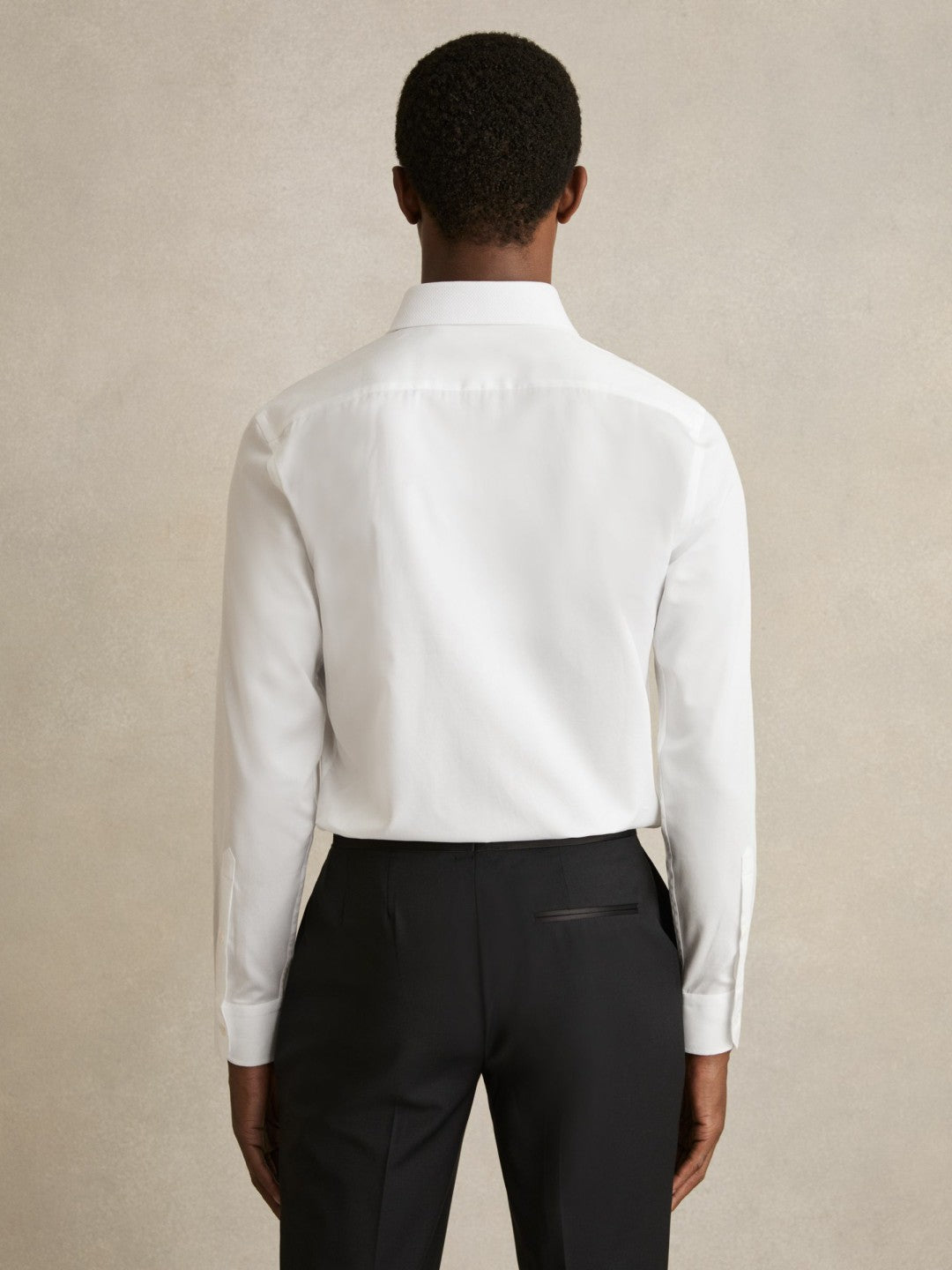 Regular Fit Cotton Dinner Shirt in White Men | Reiss