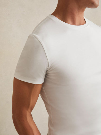 Cotton Sports-Fit T-Shirt in White Men | Reiss