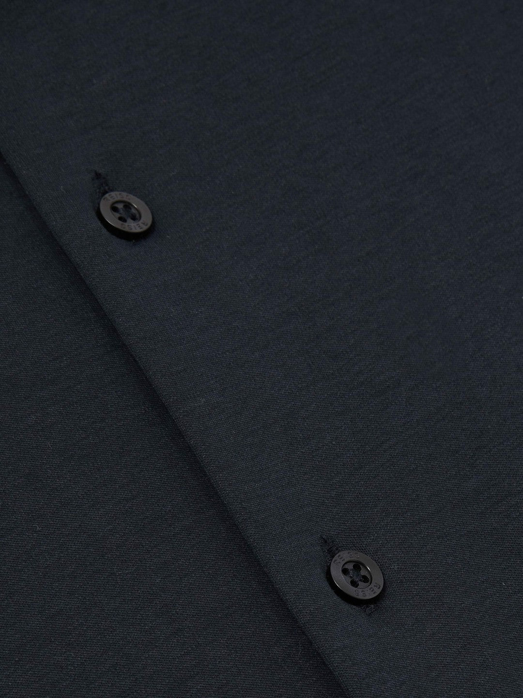 Cotton-Jersey Button-Through Shirt in Navy Men | Reiss