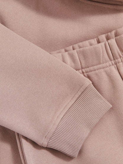 9-13 yrs Cotton-Blend Hoodie And Joggers Set in Mink Children & Baby | Reiss