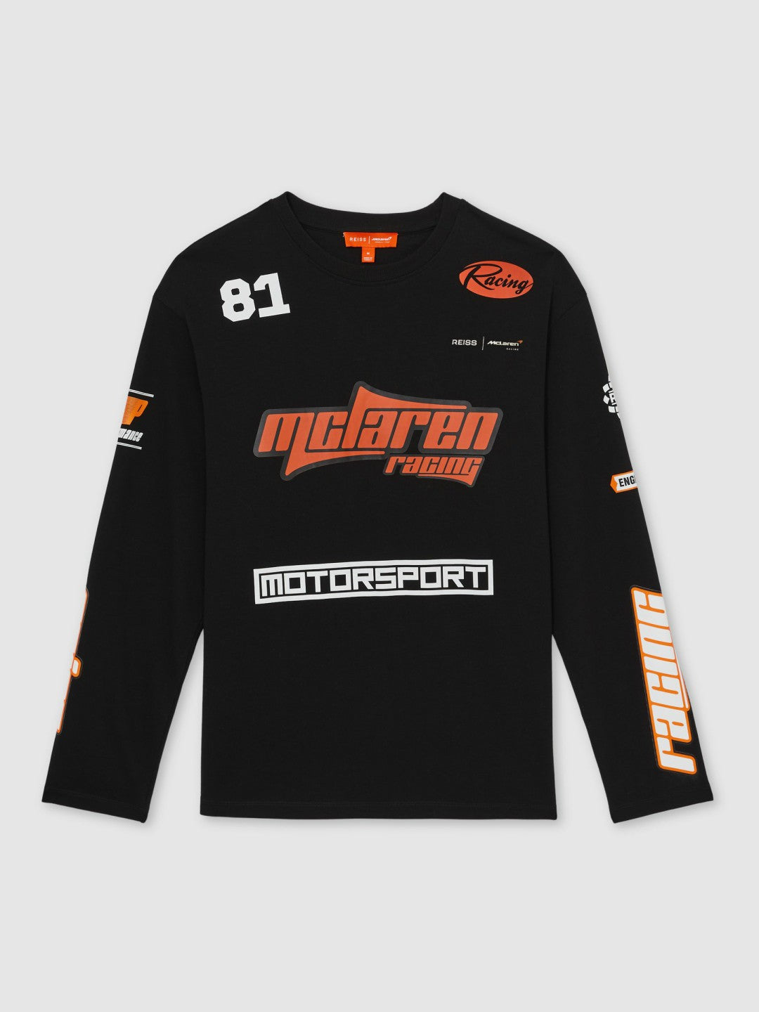 McLaren F1 Team Cotton Logo T-Shirt Unisex Fit in Black Men | Reiss