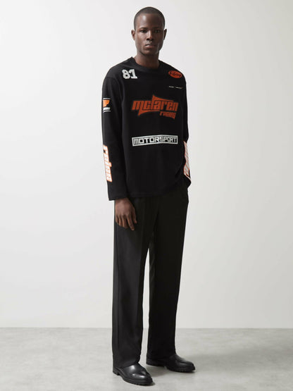 McLaren F1 Team Cotton Logo T-Shirt Unisex Fit in Black Men | Reiss