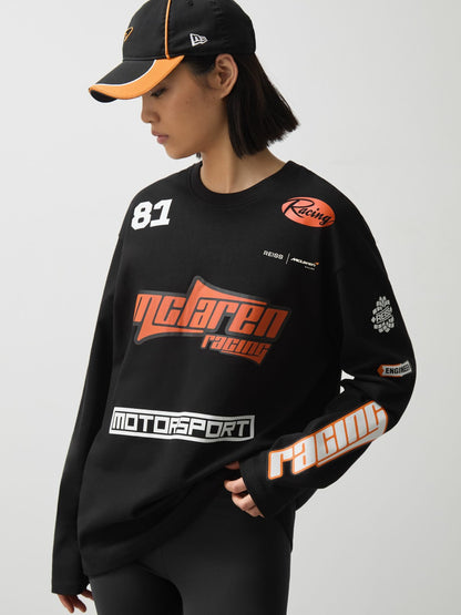 McLaren F1 Team Cotton Logo T-Shirt Unisex Fit in Black Men | Reiss