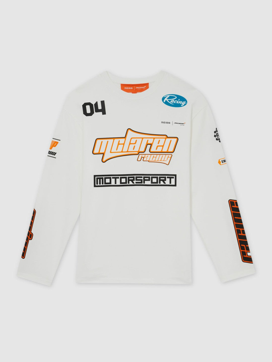 McLaren F1 Team Cotton Logo T-Shirt Unisex Fit in White Men | Reiss