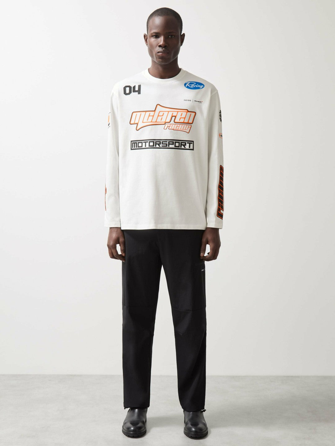 McLaren F1 Team Cotton Logo T-Shirt Unisex Fit in White Men | Reiss