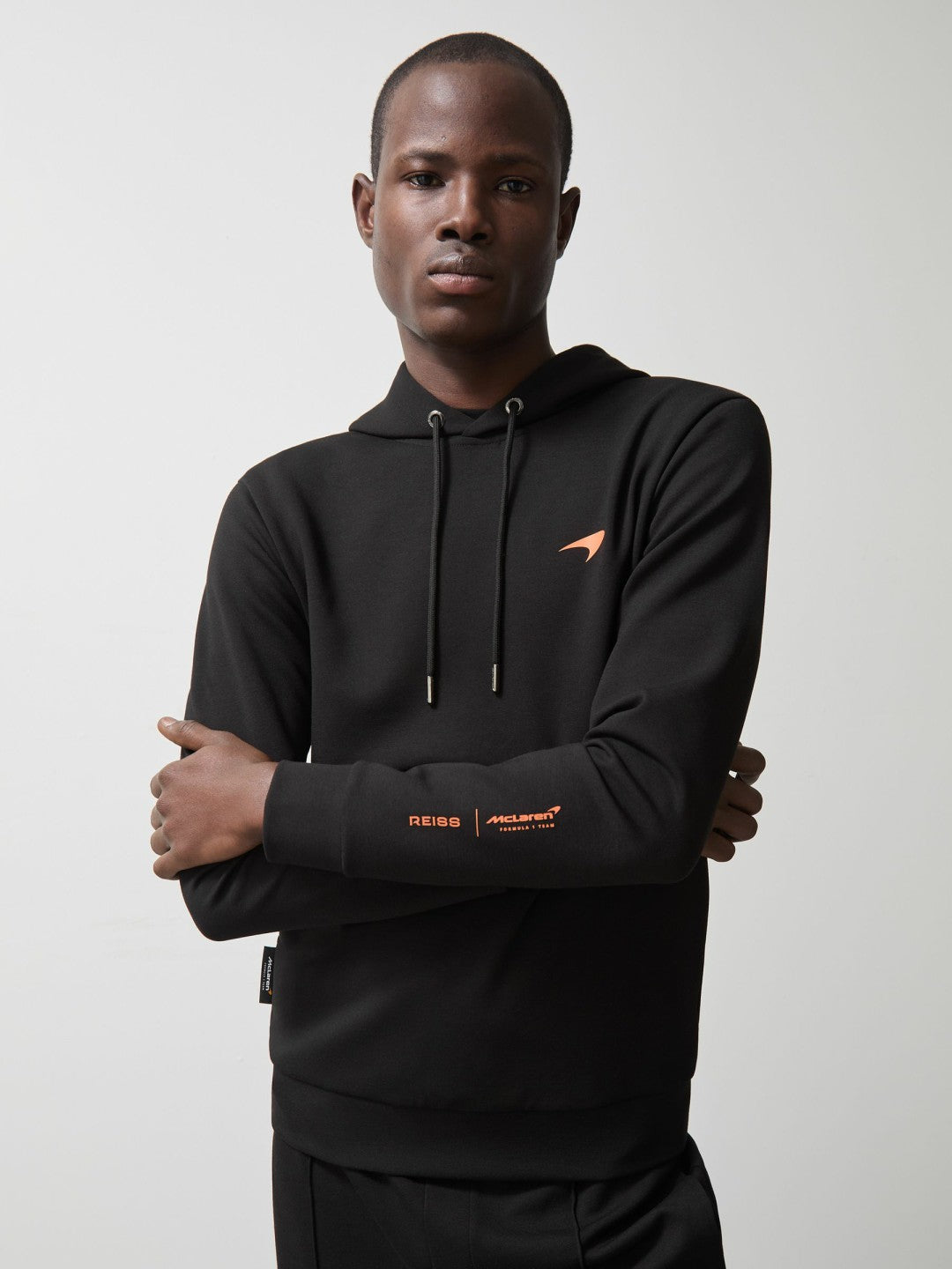 McLaren F1 Team Interlock Hoodie in Black Men | Reiss