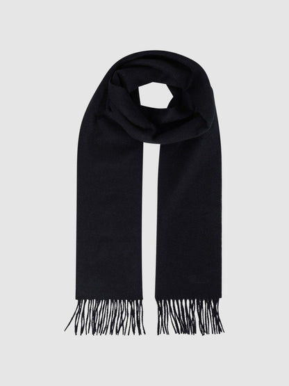 Wool and Cashmere Scarf in Navy Men | Reiss
