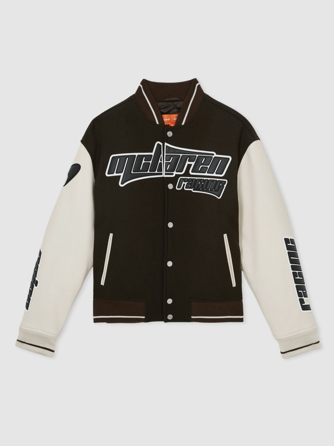McLaren F1 Team Bomber Jacket in Brown/Ivory/White Men | Reiss