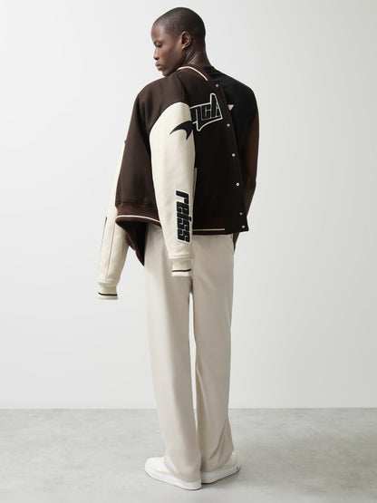 McLaren F1 Team Bomber Jacket in Brown/Ivory/White Men | Reiss