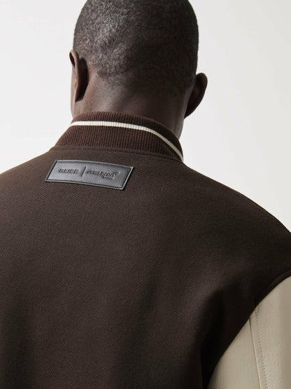 McLaren F1 Team Bomber Jacket in Brown/Ivory/White Men | Reiss