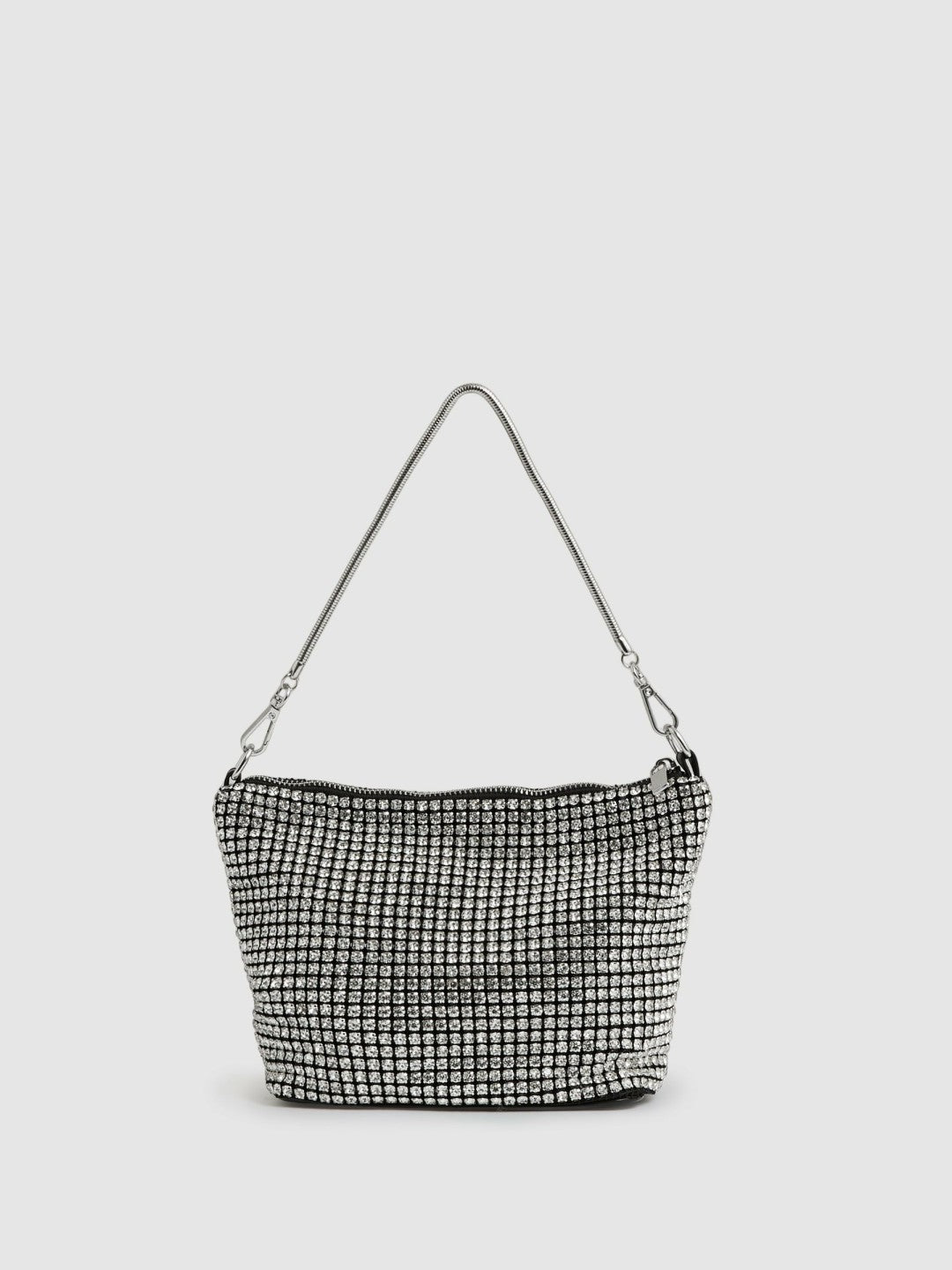 Crystal Bracelet Pouch Bag in Silver Women | Reiss