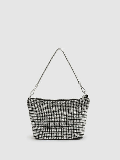 Crystal Bracelet Pouch Bag in Silver Women | Reiss