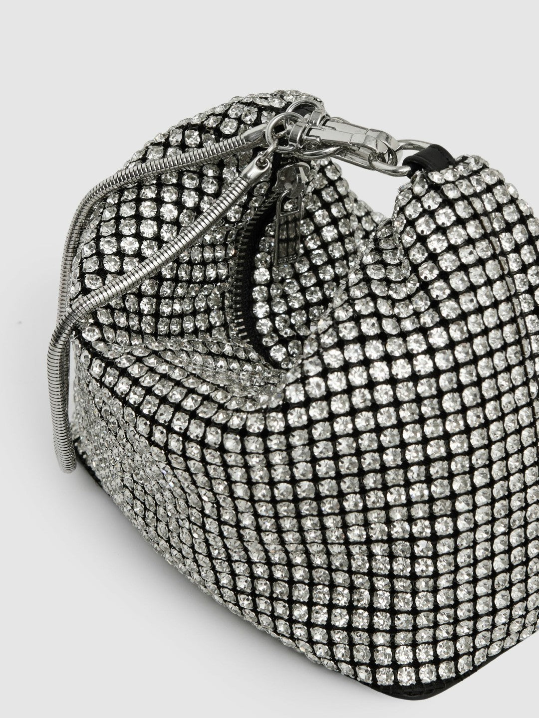 Crystal Bracelet Pouch Bag in Silver Women | Reiss