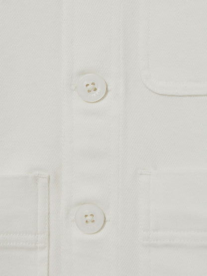 Cotton-Blend Work Jacket in Off White Children & Baby | Reiss