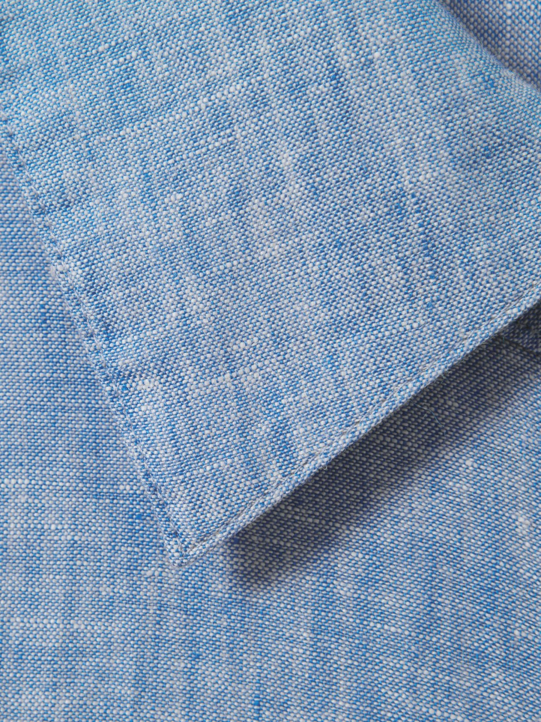 Linen Button-Through Shirt in Blue Women | Reiss