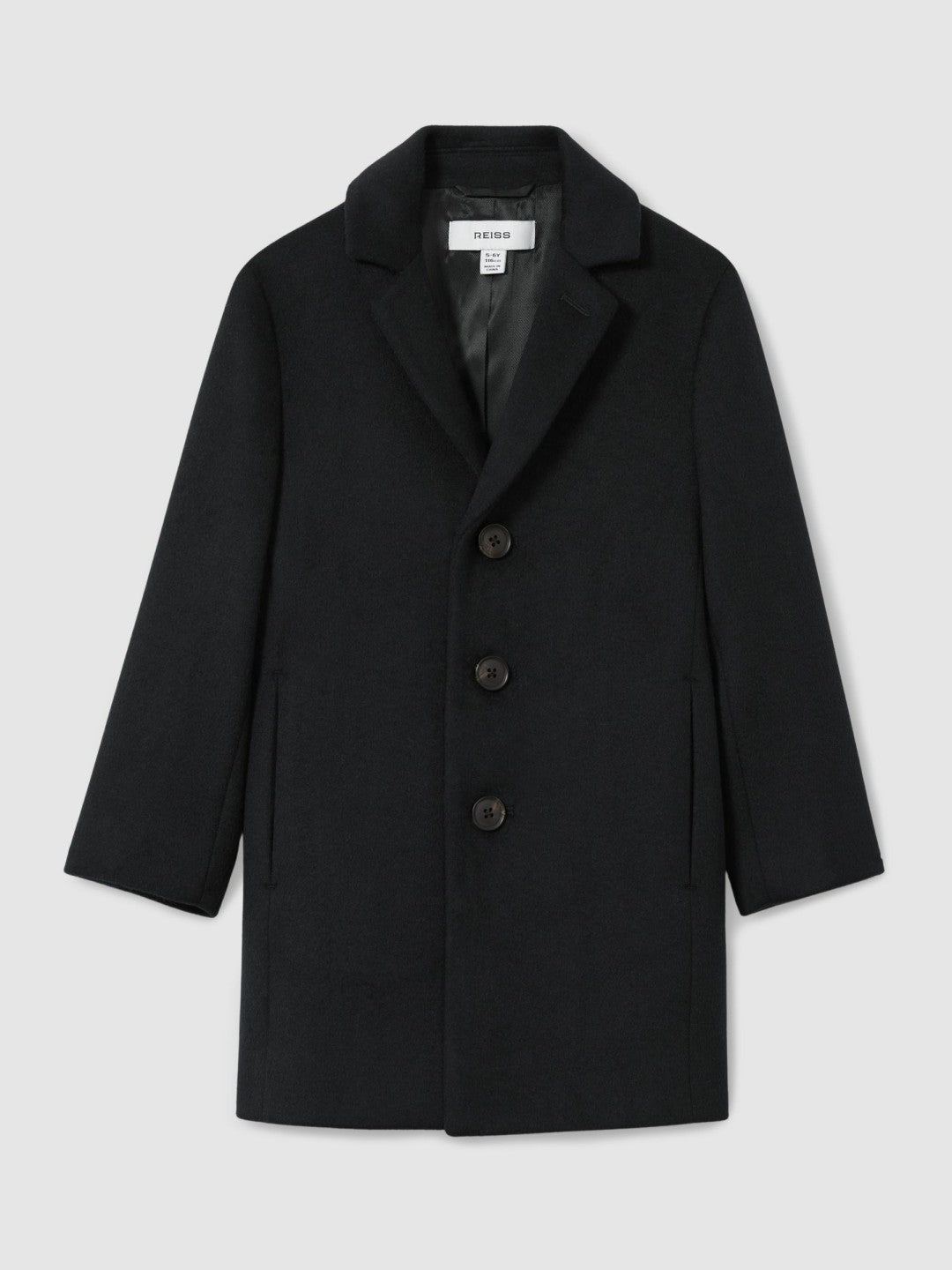 3-9 yrs Single Breasted Overcoat in Navy Children & Baby | Reiss