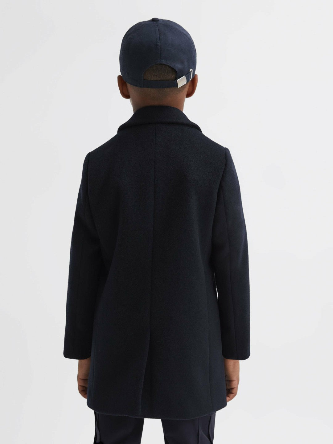 3-9 yrs Single Breasted Overcoat in Navy Children & Baby | Reiss