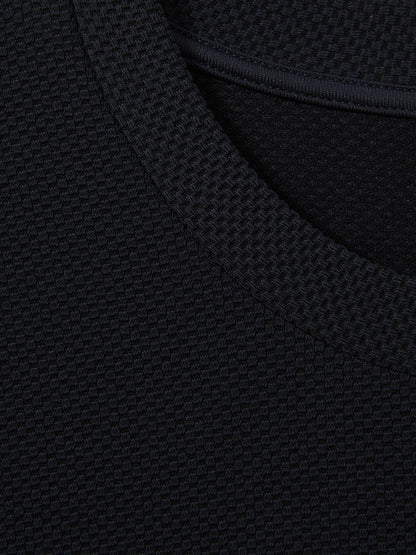 Textured Crew-Neck T-Shirt in Navy Men | Reiss